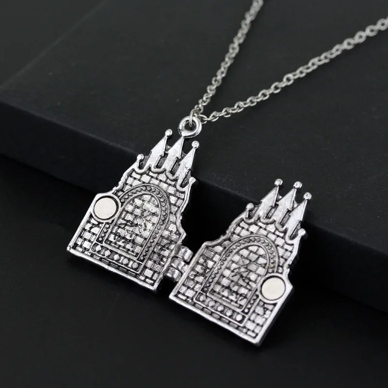 Harried школьный волшебный замок Хогвартса ожерелье горшки 3D винтажные влюбленные