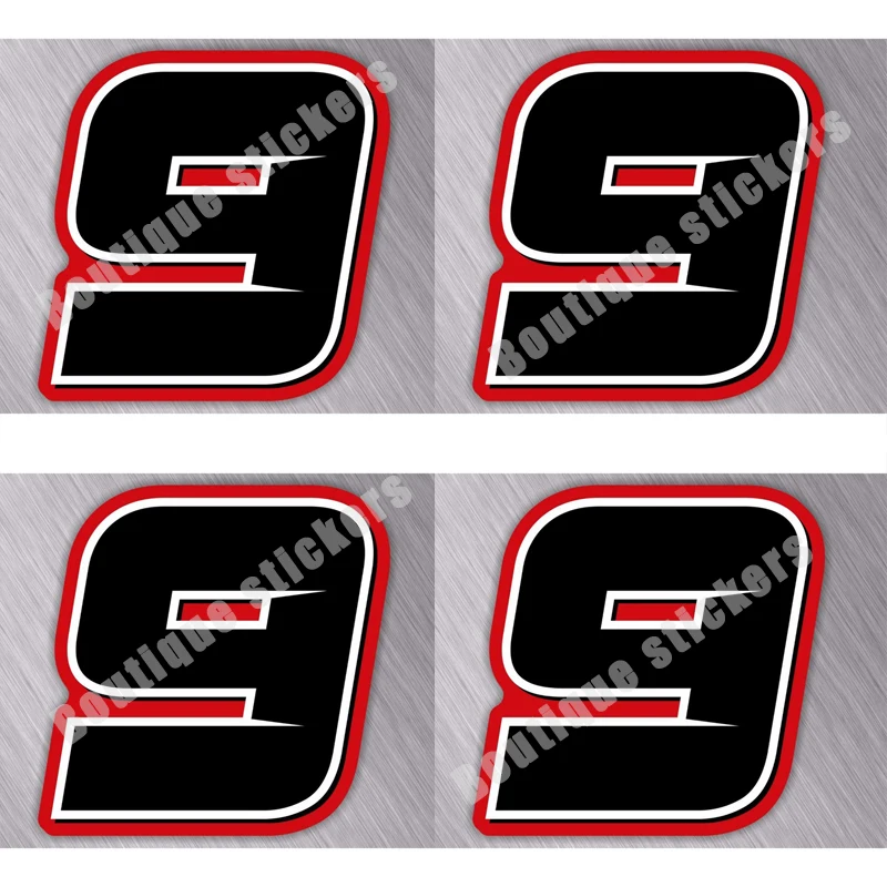 

4X MX Number Plate Decal Sticker Graphics Card Motorcycle SX Off-road Motorcycle Kart ATV Racing and Helmet Decal Car Sticker