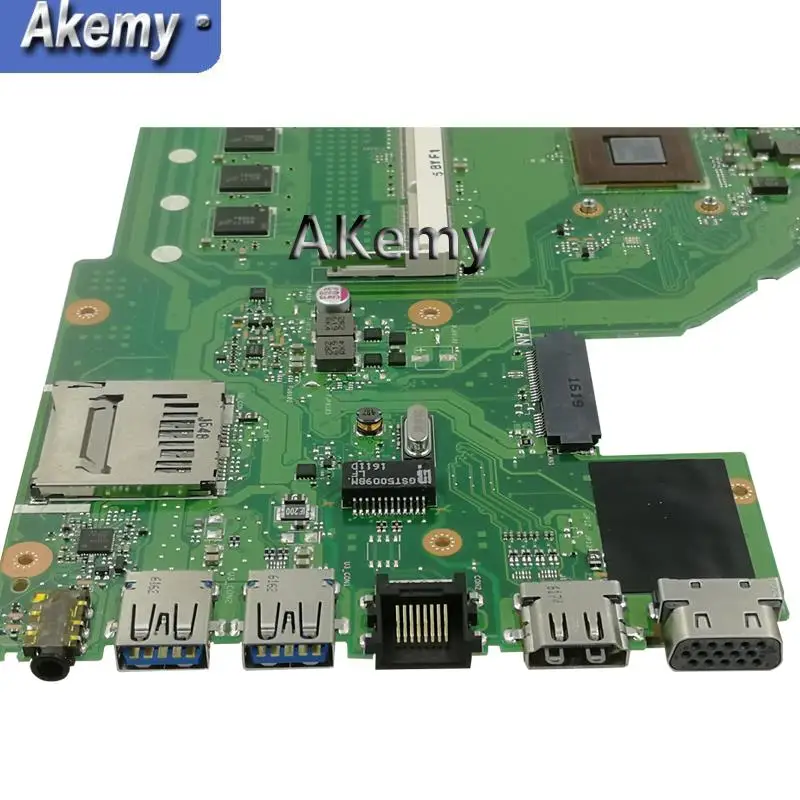 

Akemy X550WA Laptop motherboard for ASUS X550WA X550WAK X550W X550WE X552E X550EP X550EA Test mainboard 2G RAM /E1-6010 2cores