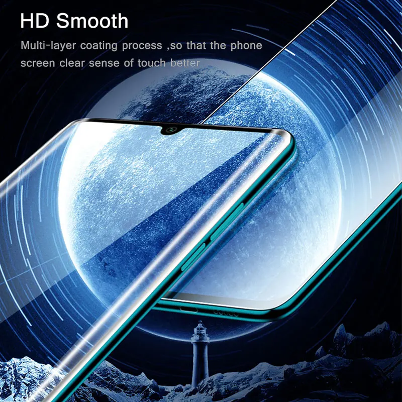 Glass for Xiaomi Mi 10 Tempered Curved Full Cover Ultra-thin Armor Screen Protector Note Mi10 Pro | Мобильные телефоны и