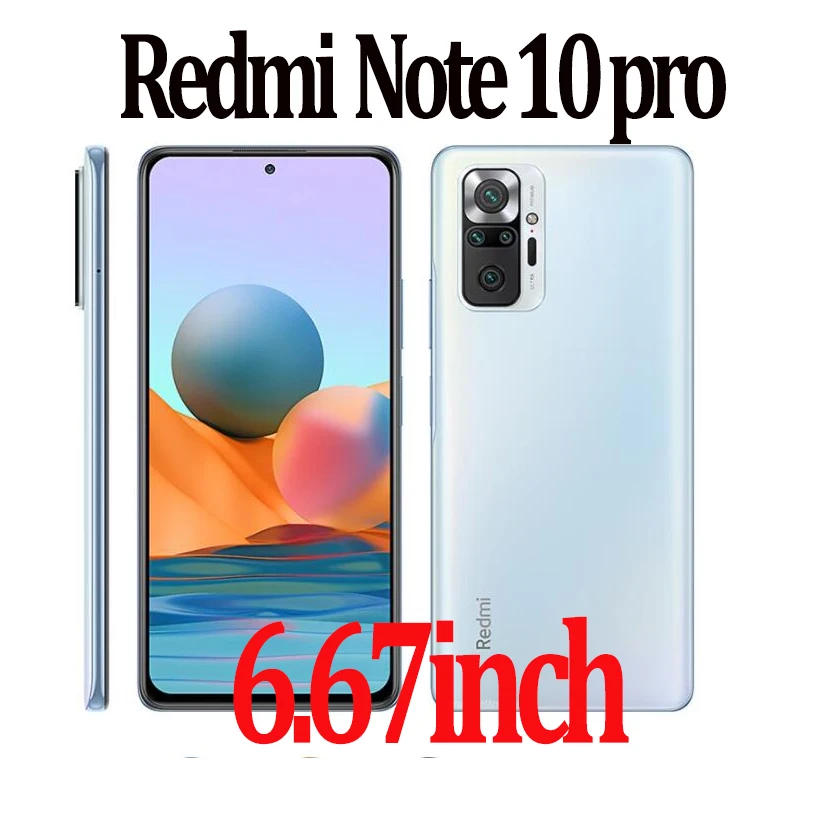 

Glass For Redmi Note-10 pro 10 Tempered Glass For Xiaomi Redmi Note 10 pro Screen Protector+Transparent Case Redmi Note 10pro