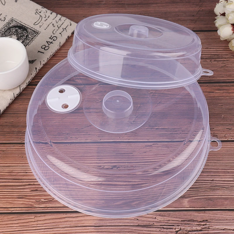 

1pcs Plastic Microwave Food Cover Clear Lid Safe Vent Kitchen Tools Home Accessories