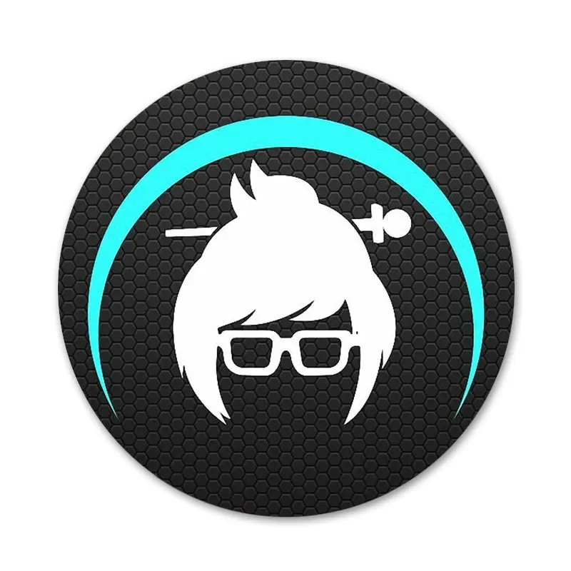 Игровые значки Overwatchs 58 мм с логотипом металлические для украшения одежды и
