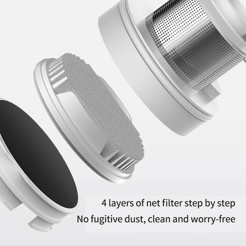 Deerma DX1000 Handheld Vacuum Cleaner 16Kpa Suction Washing Filter Portable Mite Removal Instrument With Multiple Brush Heads | Бытовая