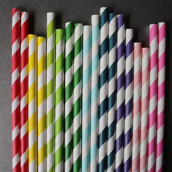 Бумажные соломинки 7 75 &quotбумажные в OPP упаковке (200 упаковок 5000 шт) пищевая