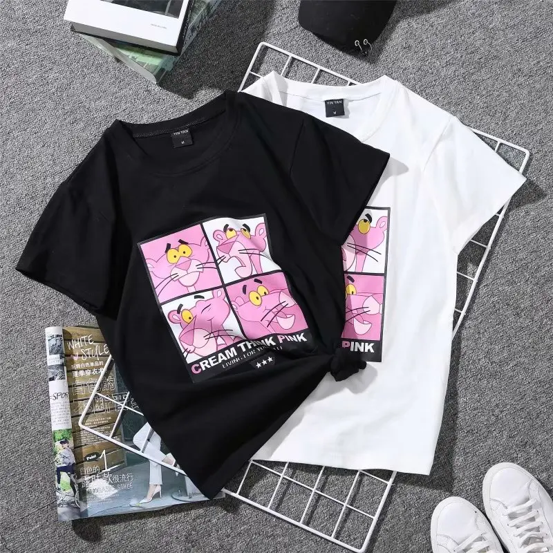 Мужская летняя футболка с коротким рукавом в Корейском стиле свободная классная