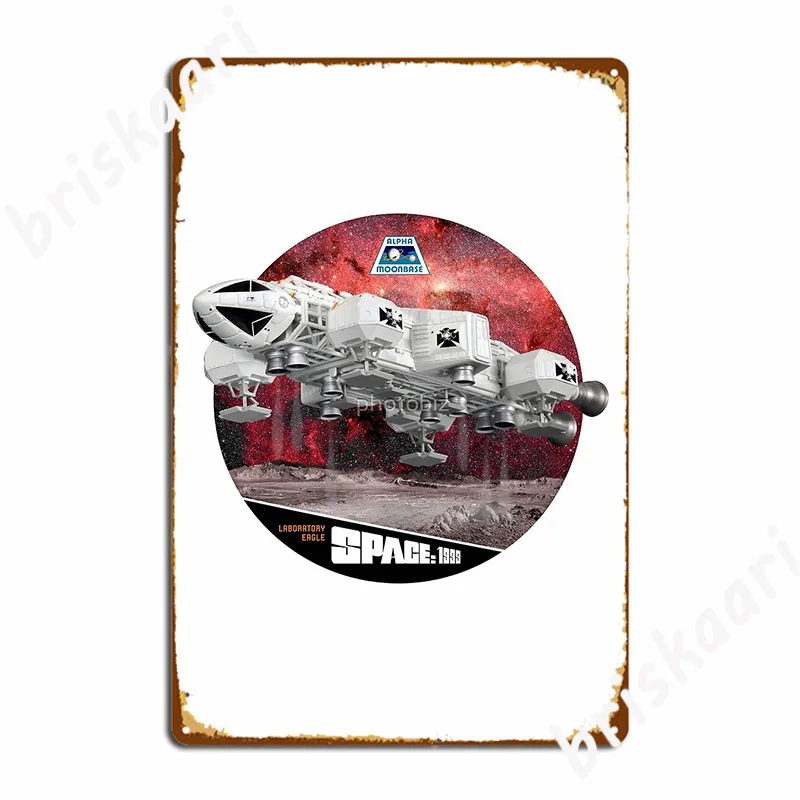 Космический дизайн 1999 транспортер орла красный металлический знак настенный
