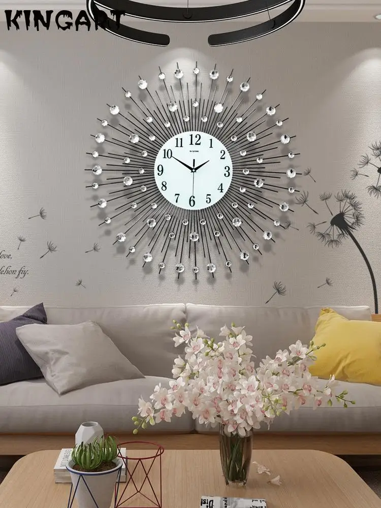 Часы настенные 3d декорация часы большие металлические украшения в современном