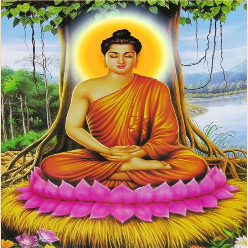 3D обои высокого качества с Буддой модные для гостиной спальни крыльца прохода