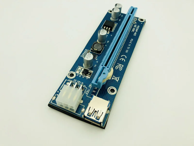 60 см USB 3,0 Mini PCI-E к PCI Express стойка pci Express 16x удлинитель Райзер карта адаптер SATA к 6Pin кабель питания для Майнинг Биткойн