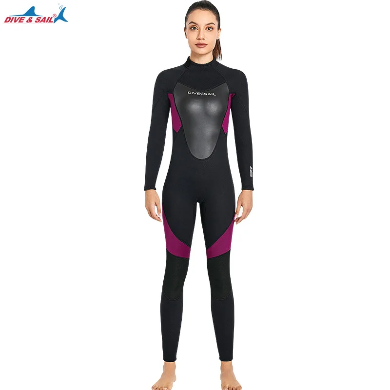 

3MM Men Scuba Neoprene Keep Warm Diving Bathing Suit Full Body Triathlon Spearfishing Snorkeling UnderWater Hunting Swim WetSuit