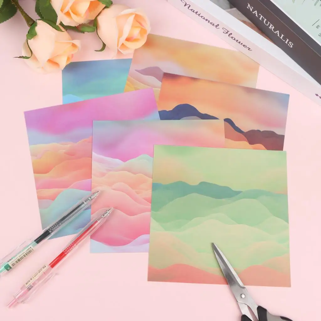 

Fresh Pattern Double-sided Scrapbooking Decorative Stickers DIY Craft Paper Creative Memo Journaling Scrapbooking Deco Memo