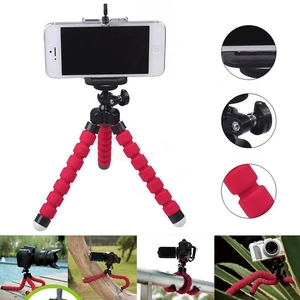 sponge octopus phone stand holder flexible tripod stand bracket for live streaming lazy deformation portable camera tripod free global shipping