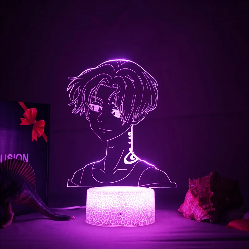 

Anime Tokyo Revengers Adult Mikey Figure 3d Lamp for Kids Bedroom Decor Birthday Gift Desk Led Night Light Manga Tokyo Revengers