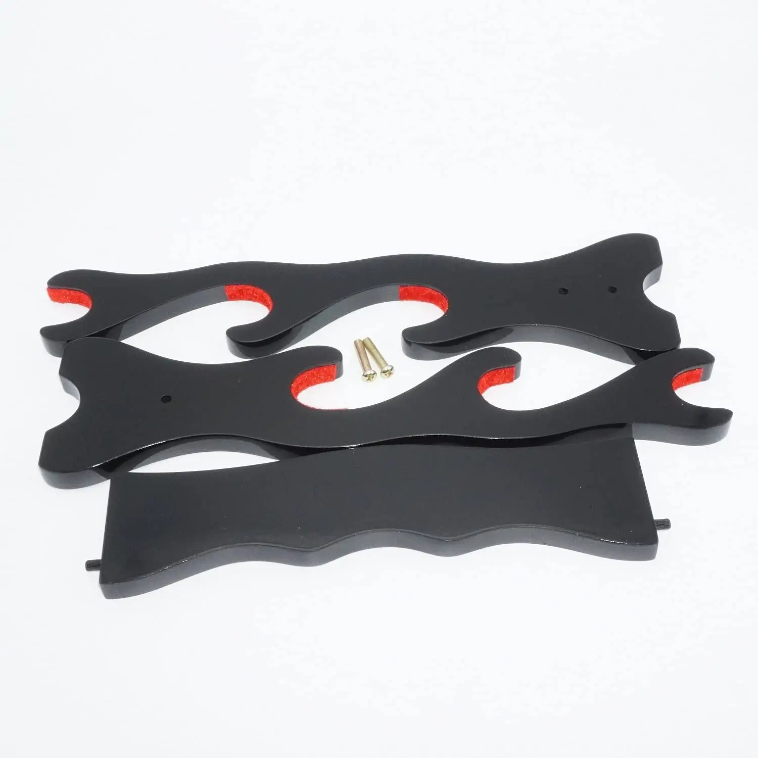 Подставка для меча черная лаковая отделка держатель самурая подставка