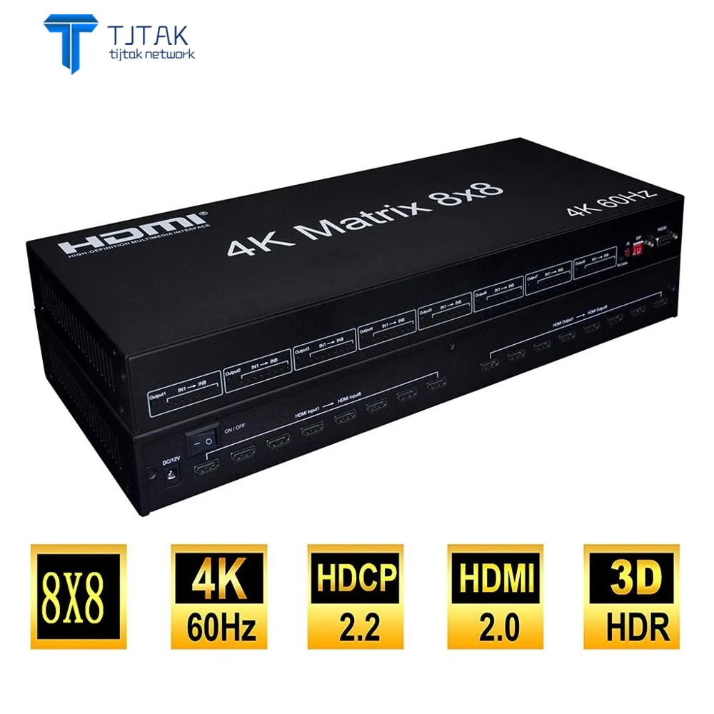 

Матрица HDMI, 2,0 в, 4K, 8x8, 8 в 8, Матрица HDMI, поддержка ed 3D HDMI, матрица 8x8, матричный переключатель HDMI, 8x8, поддержка 4K, кнопки панели