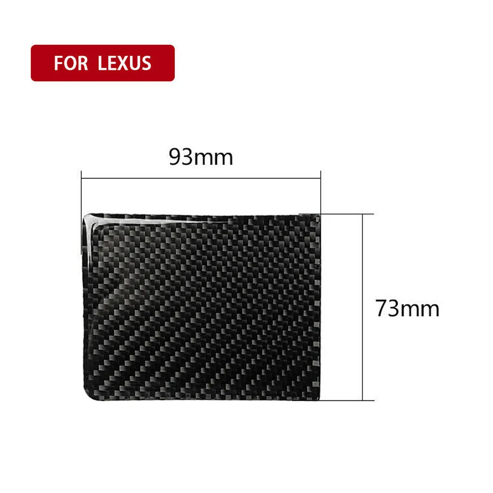 

Carbon Fiber Interior Water Cup Frame Cover Trim For LEXUS IS250 300 350 2006-12 Panel Decoration Sticker