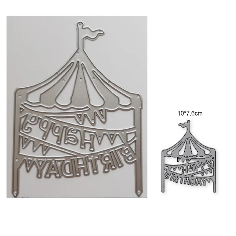 

Happy birthday Metal Cutting Dies For Scrapbooking Paper Card Making Embossing Die Cut Handmade Crafts
