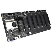 BTC-37 Miner Motherboard CPU Set 8 Video Card Slot DDR3 Memory Integrated VGA Interface Low Power Consumption for Mining