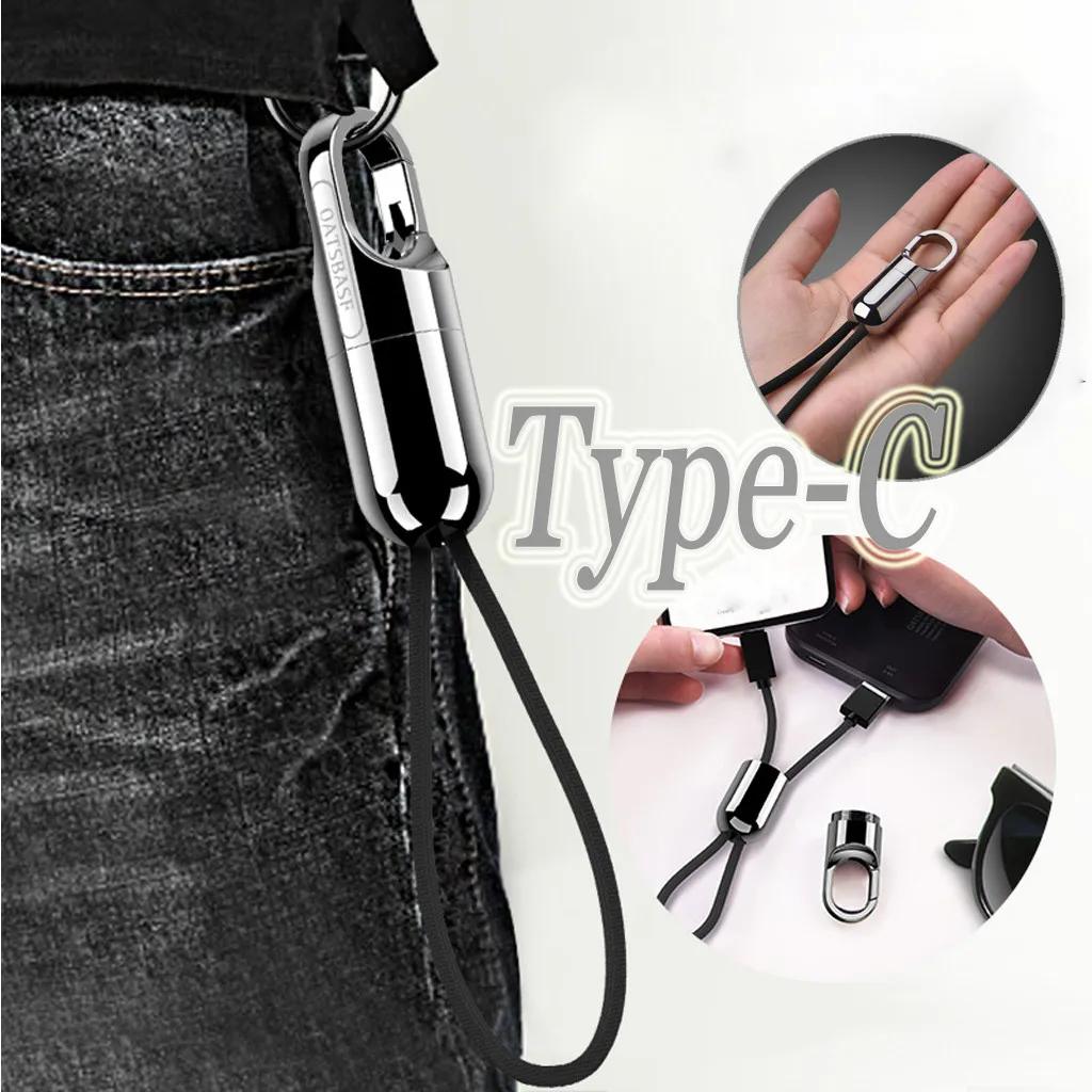 Portable Key Chain Fast Charging Type-c Cable Tablet Android For Samsung for Xiaomi Huawei+ | Электроника