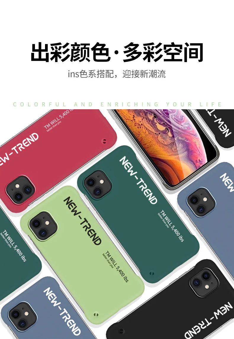 

Various types of frosted semi-covered mobile phone cases for iPhone 11 12 Pro Max 8 7 6 6s Plus Xr XsMax X Xs SE 2020