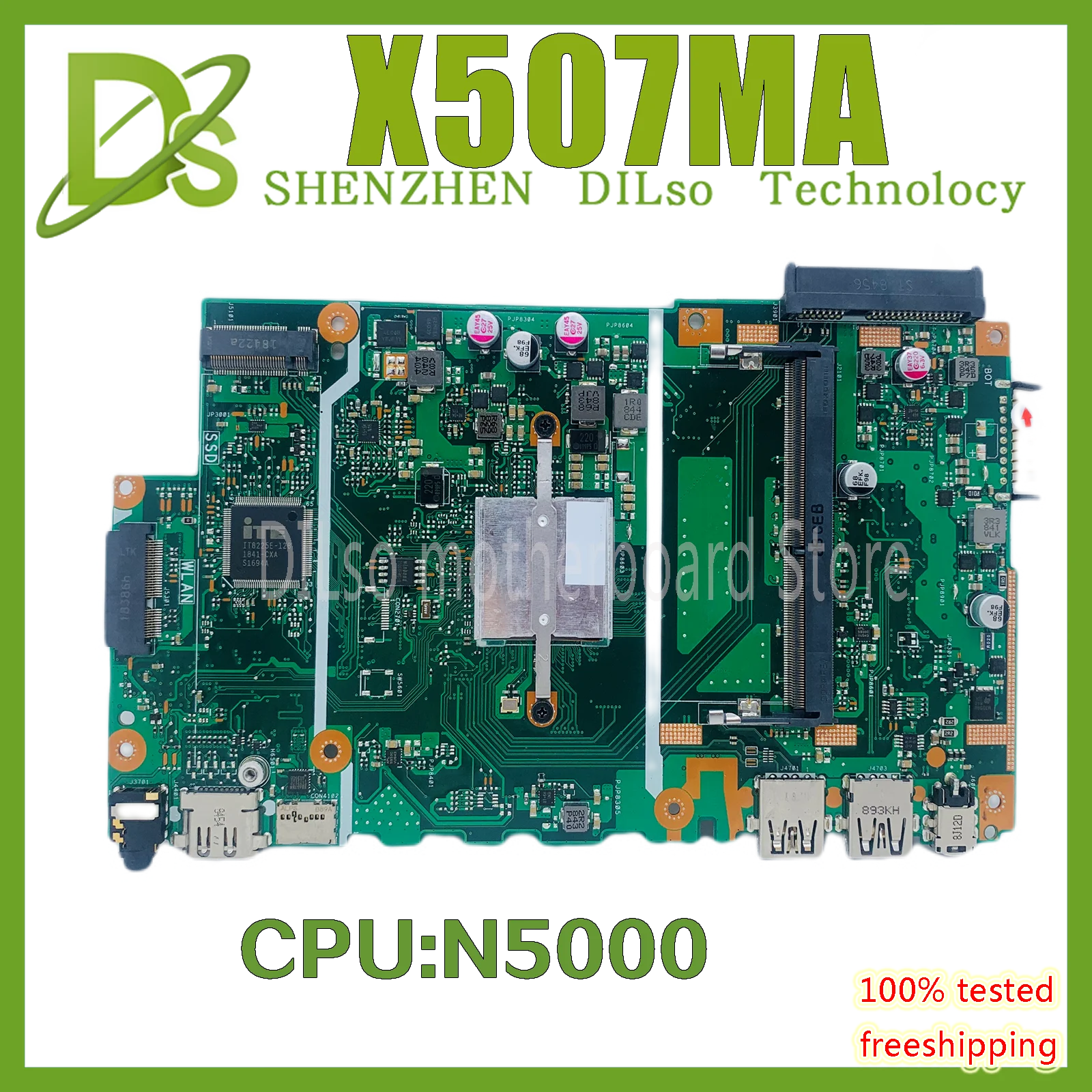 

KEFU X507MA Mainboard For ASUS Vivibook X507MA X507M X507 F507 Laptop Motherboard With Pentium N5000 CPU DDR4 100% Working Well
