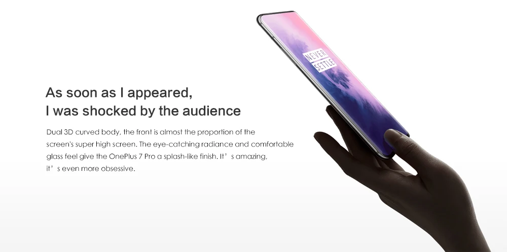 Смартфон OnePlus 7 Pro 4G, 6,67 дюймов, Android 9,0, Восьмиядерный процессор Snapdragon 855, 6+ 128 Гб ПЗУ, Мп+ Мп камера, мобильный телефон