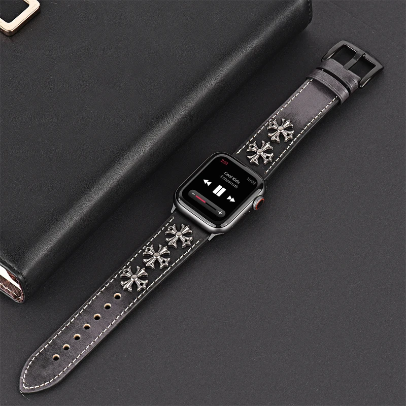 Кожаный ремешок для Apple watch band 44 мм 40 мм correa iwatch 42 мм 38 мм 3 2 Высококачественный Браслет для Apple watch 4 5 Аксессуары
