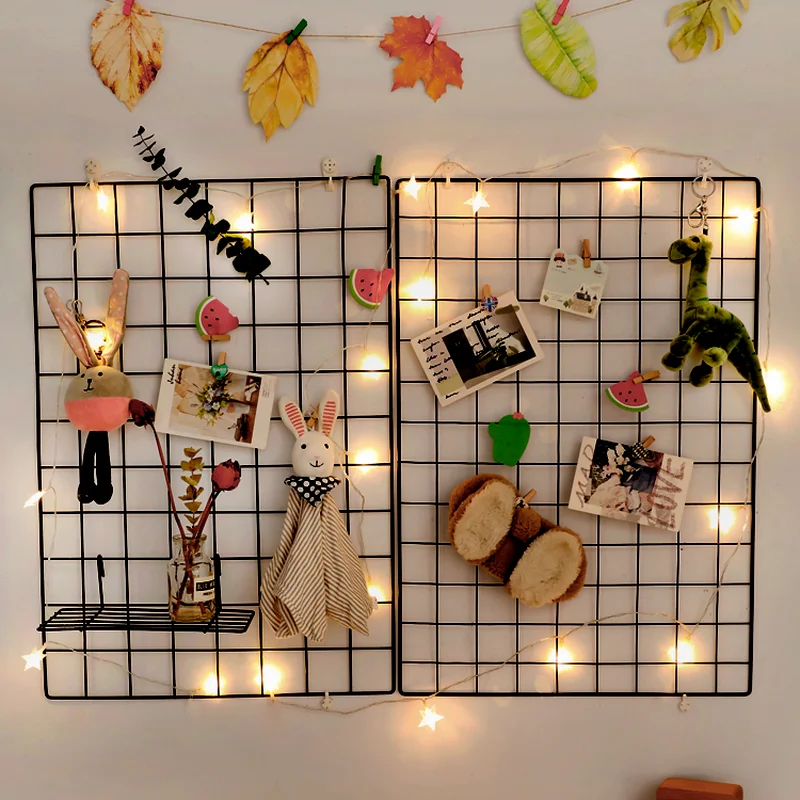 Настенное украшение Ins для дома железная решетка декоративная рамка подвесная