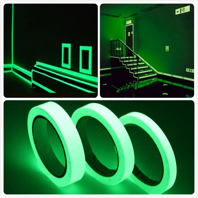 

LOLEDE Luminous Fluorescent Night Self-adhesive Glow In The Dark Sticker Tape Safety Security Home Decoration Warning Tape