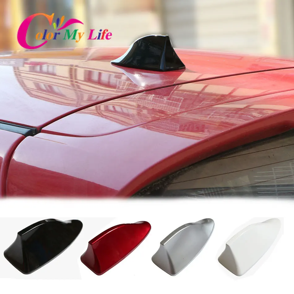 

Color My Life Antennas Car Shark Fin Antenna Auto Roof FM/AM Radio Aerial Replacement for BMW Honda Toyota Hyundai Kia