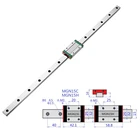 Линейная направляющая MGN15 1002003004005006007008009001000 мм с линейным скользящим направляющим блоком MGN15H, запчасти для ЧПУ