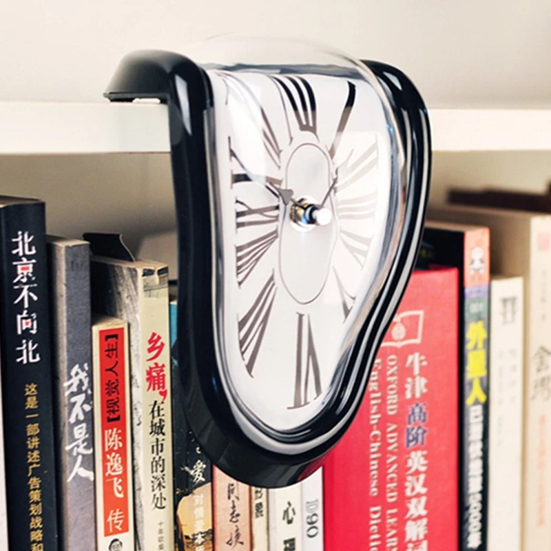 Новинка суперреалистичные расплавляемые искаженные Угловые настенные часы в