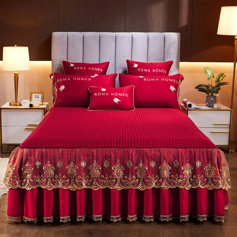 Романтическое постельное белье нескользящая натяжная простыня покрывало