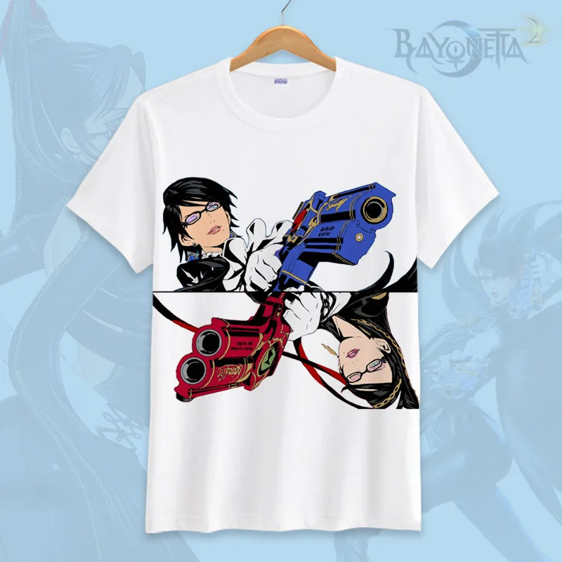 Футболка для косплея японского аниме Bayonetta летняя футболка с мультяшным принтом