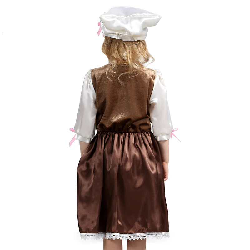 Детский маскарадный костюм Золушки с шарфиком на голову удобный сказочный