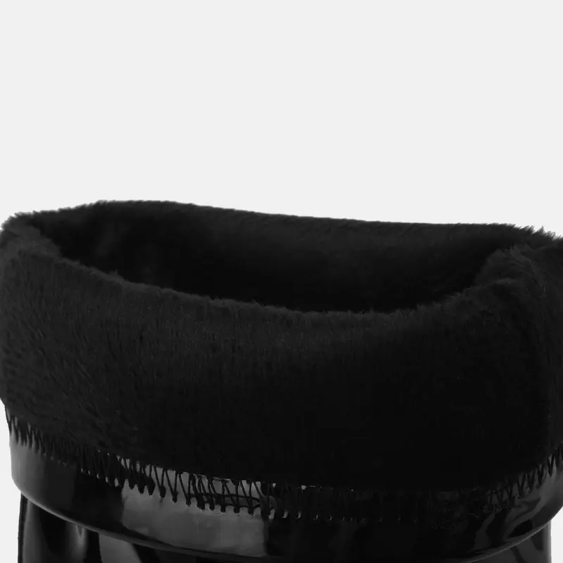 

2021 Fashion Knee High Boots Autumn Winter Women Boots Sqaure High Heel Long Boots Patent Leather Zipper Shoes Ladies