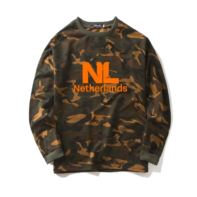 Голландская голландская голубая камуфляжная толстовка мужская и женская куртка