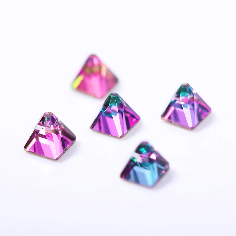 5 шт ногтей ювелирные изделия со стразами украшения многогранные плоские дно Bling