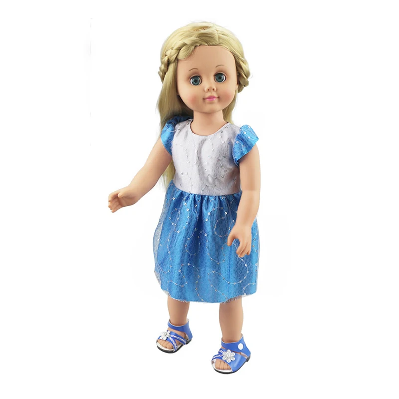 Модное платье для куклы 18 дюймов-аксессуары маленьких детей подходит жизни