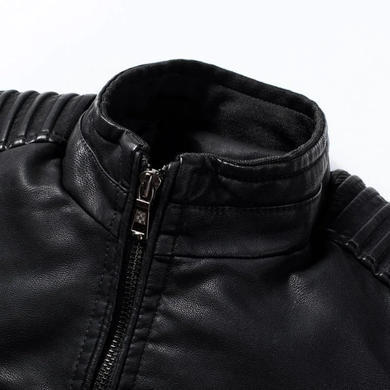 

MeN AutuMN New MotorCyCLe LeAther JACket
