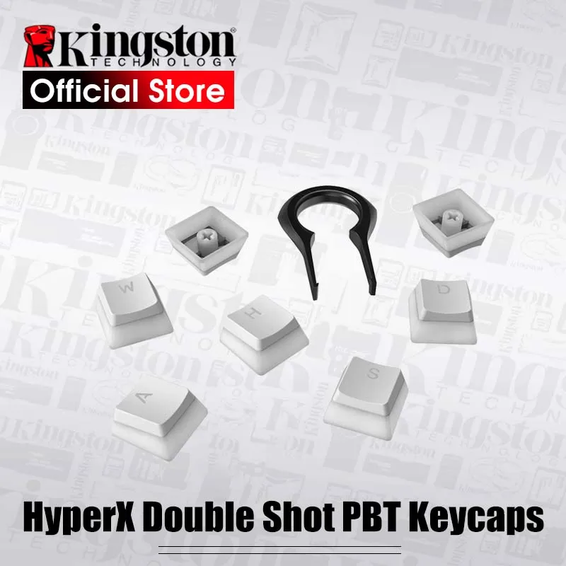 Kingston HyperX Çift Atış PBT Keycaps pbt Tam 104 Saydam Fırçalayın Mekanik Klavye Kapağı