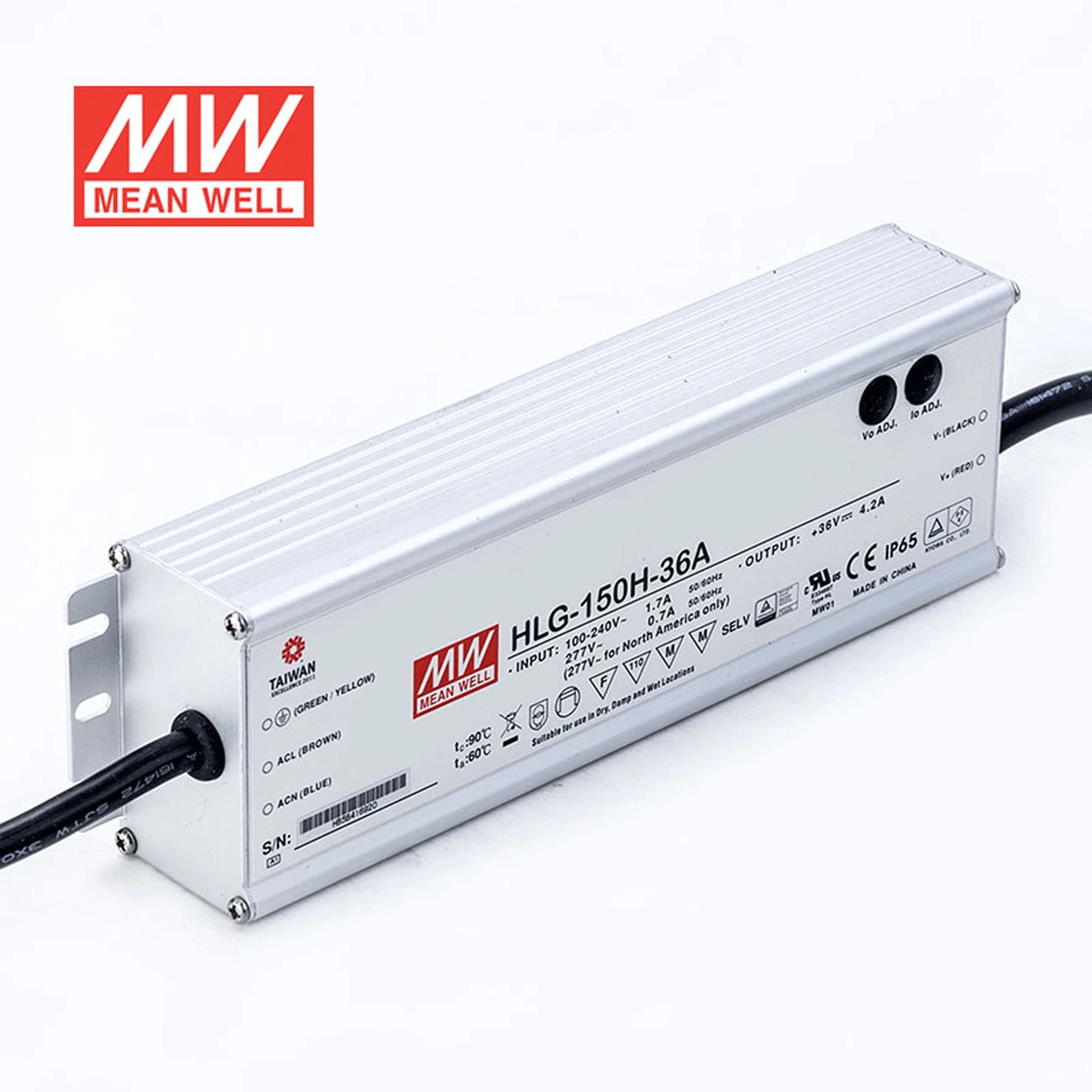 

(1PACK) MEAN WELL HLG-150H-36A 36V 4.2A meanwell HLG-150H 151.2W Single Output LED Driver Power Supply A type
