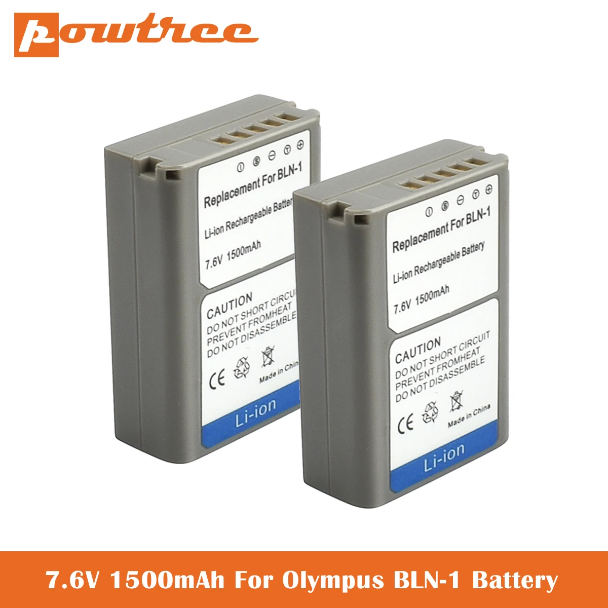 7 6 V 1500 мА/ч BLN 1 литийионный Аккумулятор для Батарея цифровой камеры Olympus OM D E M1 M5