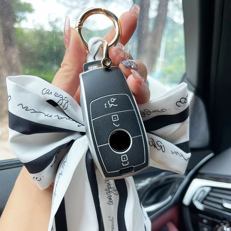 

TPU Car Remote Key Cover Case Shell Fob For Mercedes Benz A C E Class W213 E200 E260 E300 E320 2018 S class GLS GLA Accessories
