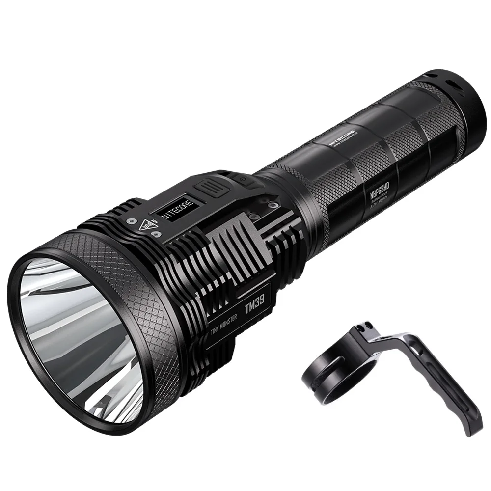 NITECORE TM39 LED Flashlight LUMINUS SBT-90 GEN2 5200LM High-power Rechargeable Searchlight with NBP68HD Battery for Camping