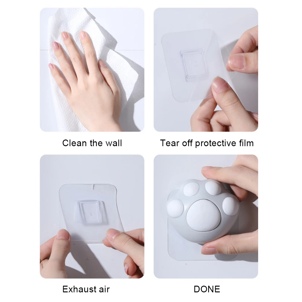 

Creativity Cute Cat Claw Telescopic Hook Key Holder Wall Home Decor Kitchen Bathroom Hook Coat Hange Adhesive Sticker Wall Hook