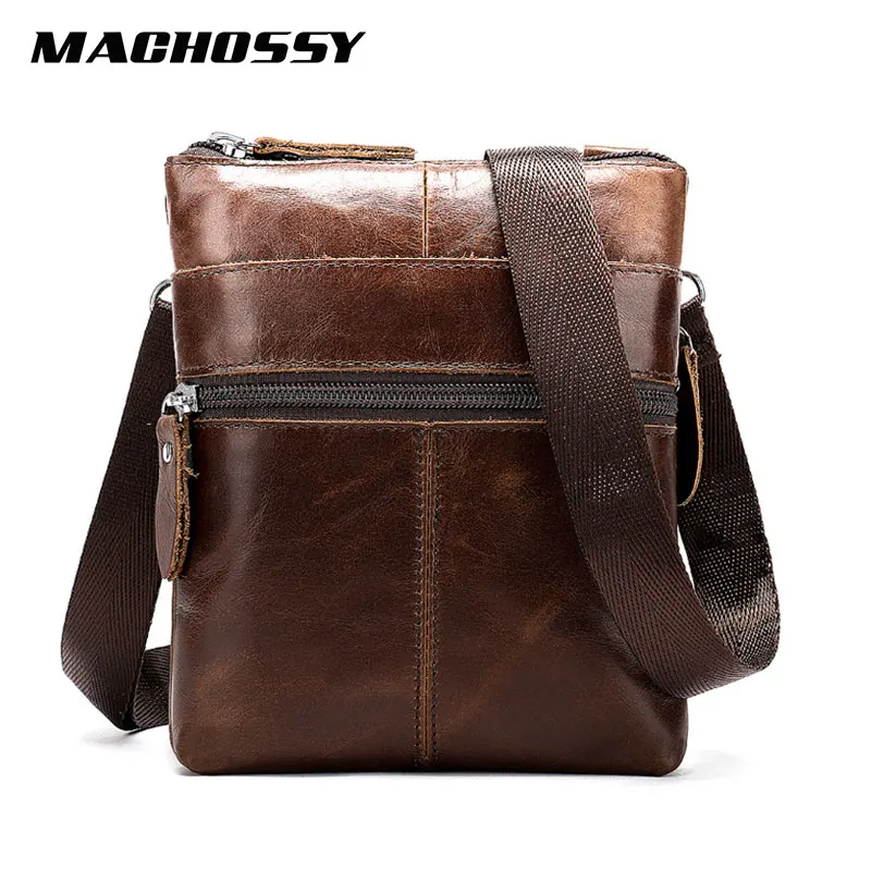

Retro Men's Bag Soft Genuine Leather Shoulder Bag Flap Crossbody Bags Casual Men Leather Messenger Bag Men's Ipad Shoulder Bag