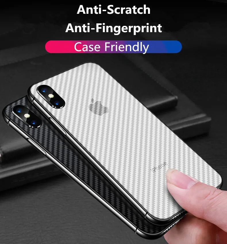Прозрачная 3D защитная пленка из углеродного волокна для iPhone 11 Pro 5 5S 6 6S 7 8 Plus X XR XS Max задняя крышка экрана