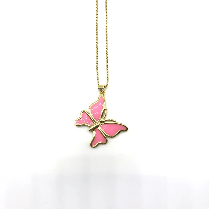 5PCS/lot Enamel Butterfly Children Women Jewelry Pendants Necklaces Party | Украшения и аксессуары